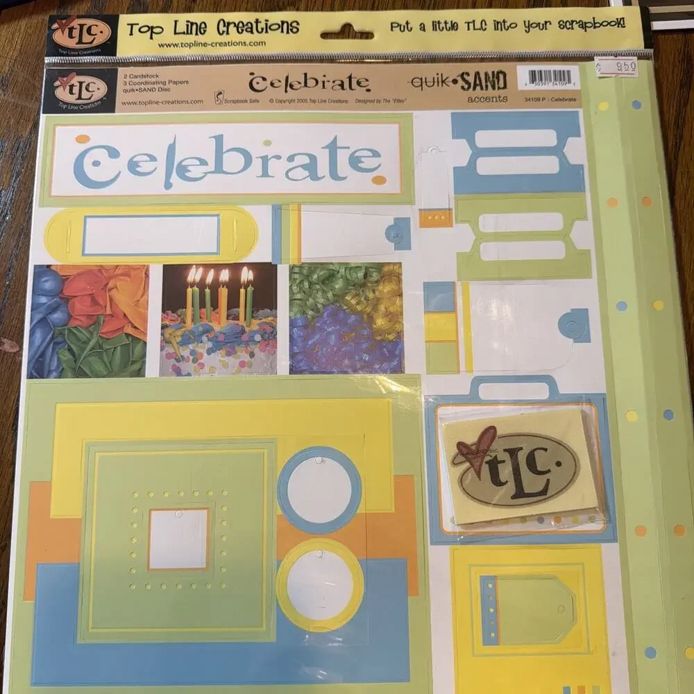 TLC Top Line Creations Celebrate Summer Grad Die Cut Scrapbook 12x12 Page 4 Kits
